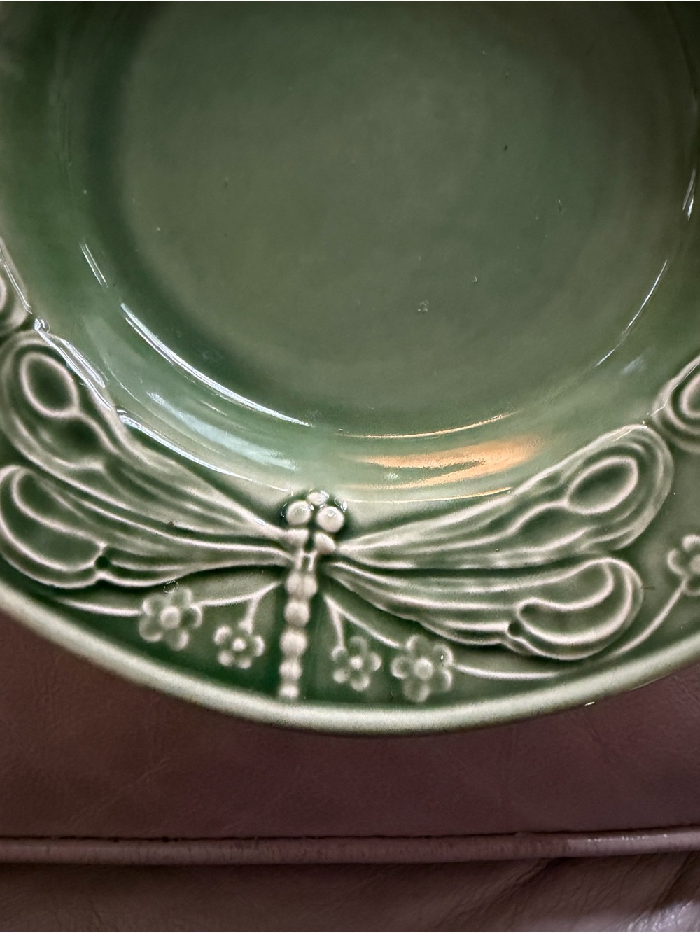 Vtg Bordello Pinheiro Ceramic Embossed Rim Soup Bowls- Set of 3 - Picture 6 of 6